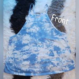 Forever 21, size large, sky blue razor back athletic tank